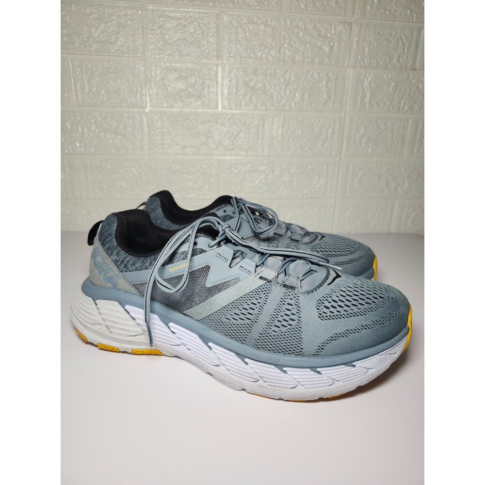 Hoka One Gaviota 2 Wide Men Light Blue Size 10.5 2E Sneaker Athletic